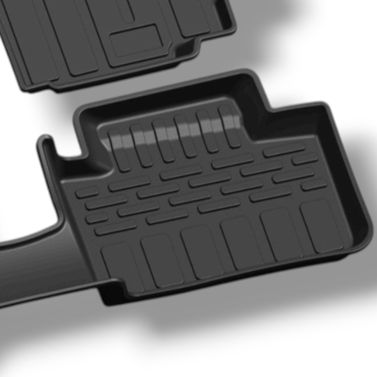 Premium Car Floor Mats for Maruti Suzuki Vitara Brezza (2016-2022 June) | Custom Fit All-Weather Heavy-Duty Tray Style Anti-Slip (Set of 3Pcs-Black) - Image 4