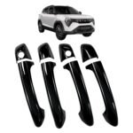 Piano Black Door Handle Cover for Mahindra XUV 3XO (Set of 8Pcs) Premium