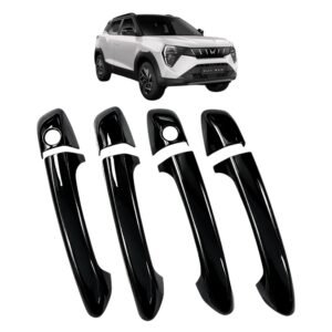 Piano Black Door Handle Cover for Mahindra XUV 3XO (Set of 8Pcs) Premium