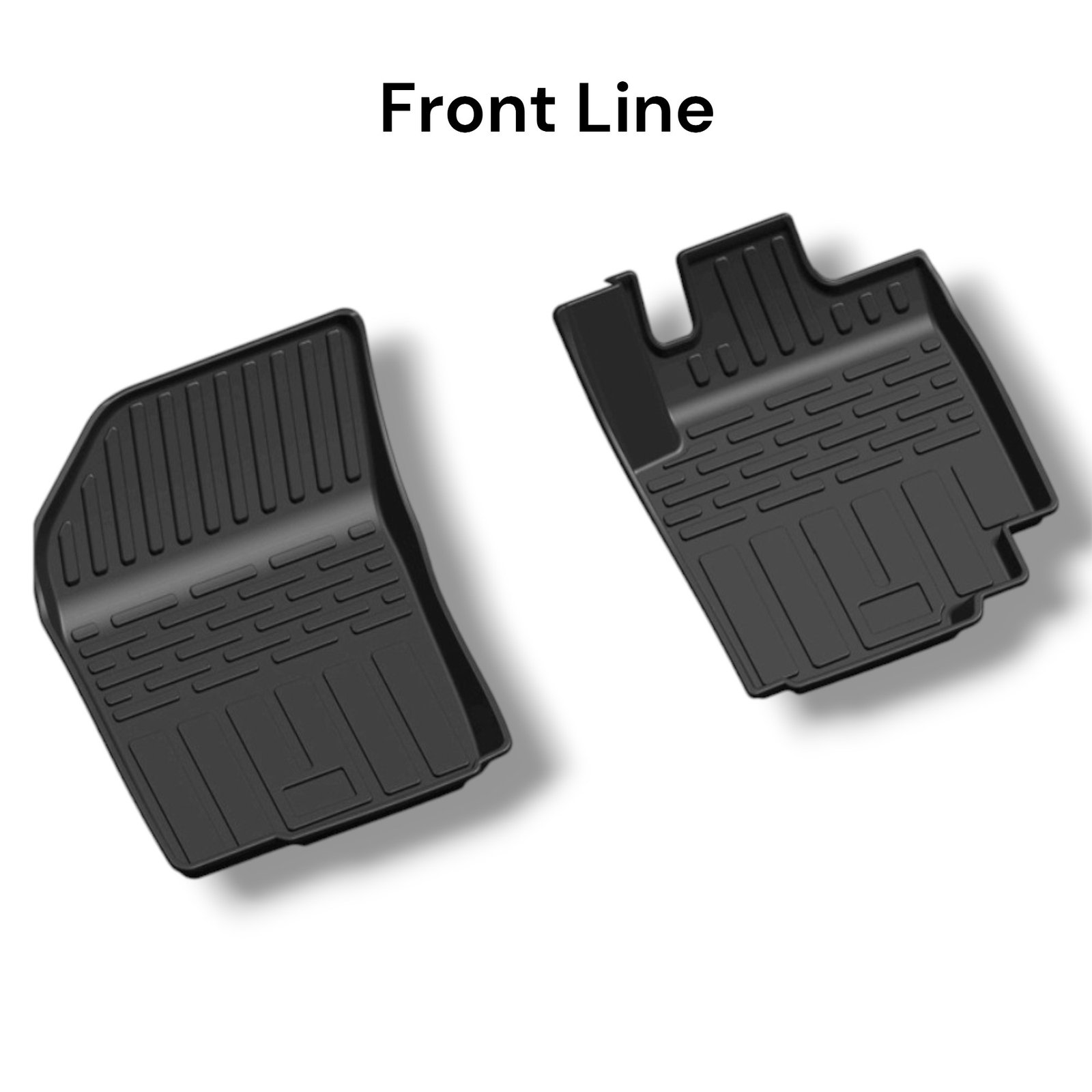 Premium Car Floor Mats for Maruti Suzuki Vitara Brezza (2016-2022 June) | Custom Fit All-Weather Heavy-Duty Tray Style Anti-Slip (Set of 3Pcs-Black) - Image 2