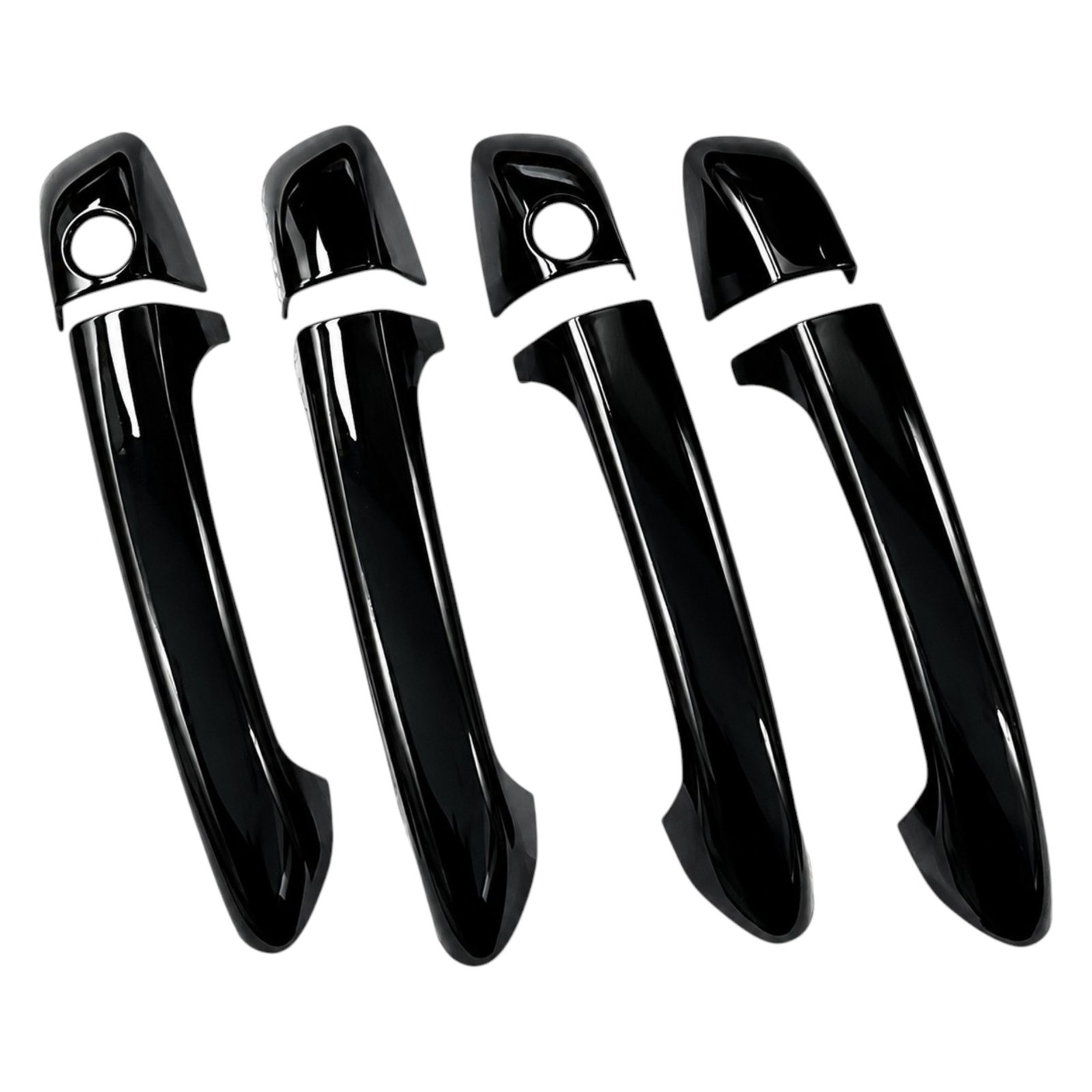Piano Black Door Handle Cover for Mahindra XUV 3XO (Set of 8Pcs) Premium - Image 2