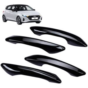 Piano Black Door Handle Cover for Hyundai i20 2020-26 (Set of 4) Premium