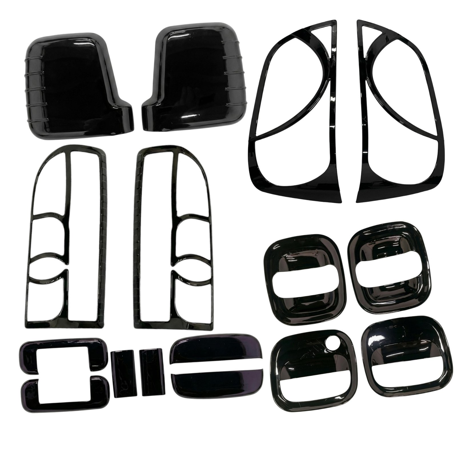 Black Glossy Finish Combo Kit for Maruti Eeco – Premium (5-Items / 16-Pieces) Exterior Garnish - Image 7