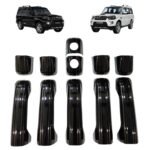 Piano Black Door Handle Cover for Mahindra Scorpio 2014-2020 (Set of 11-Pcs) Exterior Garnish