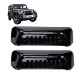 Piano Black Door Handle Cover for Mahindra Thar 2020-24 (Set of 2-Pcs) | Signature Grille Design