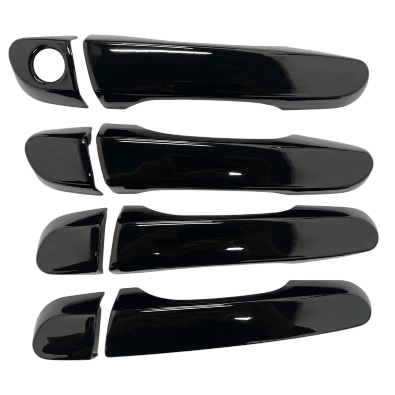 Piano Black Door Handle Covers for Hyundai Creta (2015-2019) - Set of 8 Pcs Premium Gloss Finish - Image 2